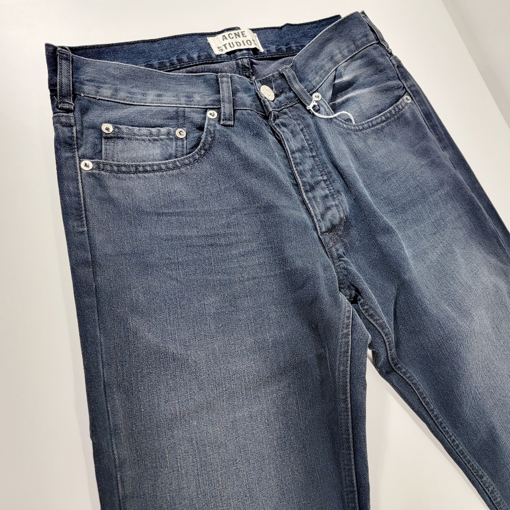 BRAND NEW! Acne Studios Roc Lana Dark Blue Jeans Pants - Picture 3 of 16